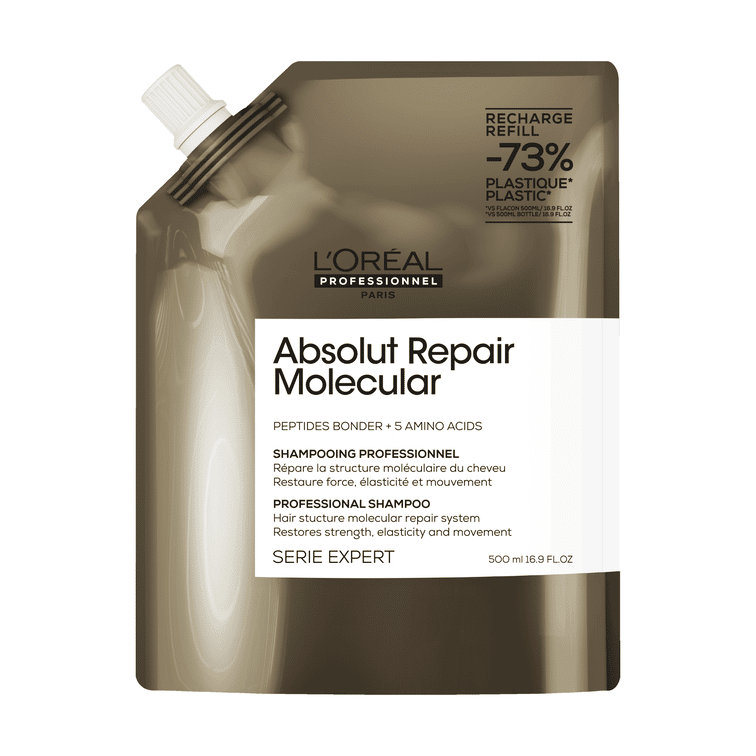 Absolut Repair Molecular Shampoo Refill Pouch - 500 mL
