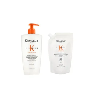 Kerastase Nutritive Bain Satin Riche 500ml Refill + 500 ml Pouch Duo